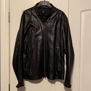KENNETH COLE MENS 100 % LEATHER JACKET
